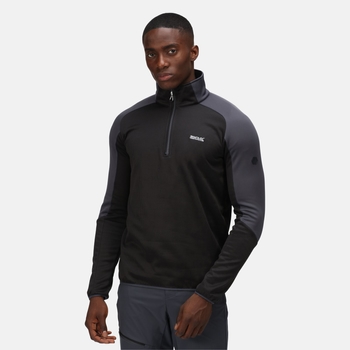 mens black half zip fleece