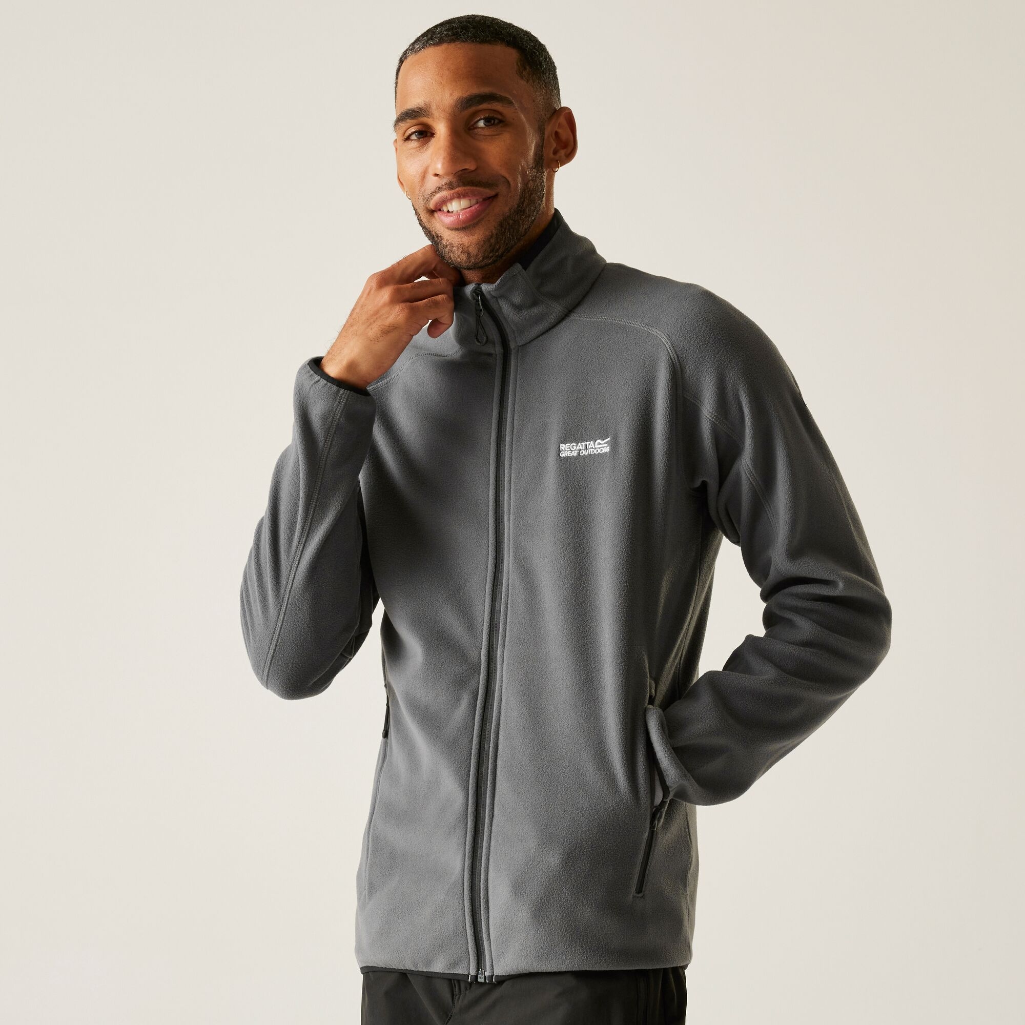 Regatta Polar męski rozsuwany Hadfield Szary