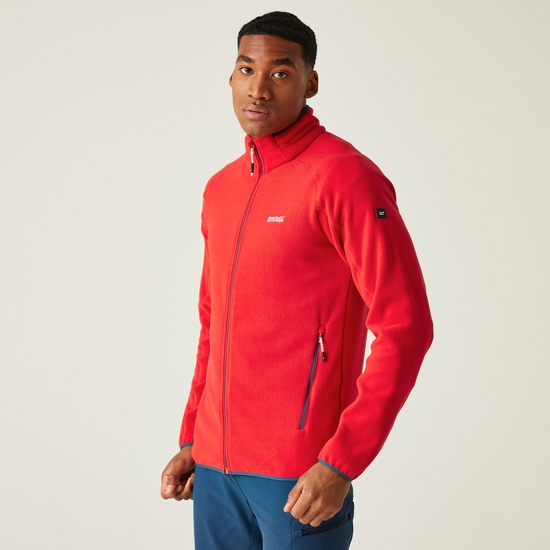 Men's Hadfield Full Zip Fleece Danger Red