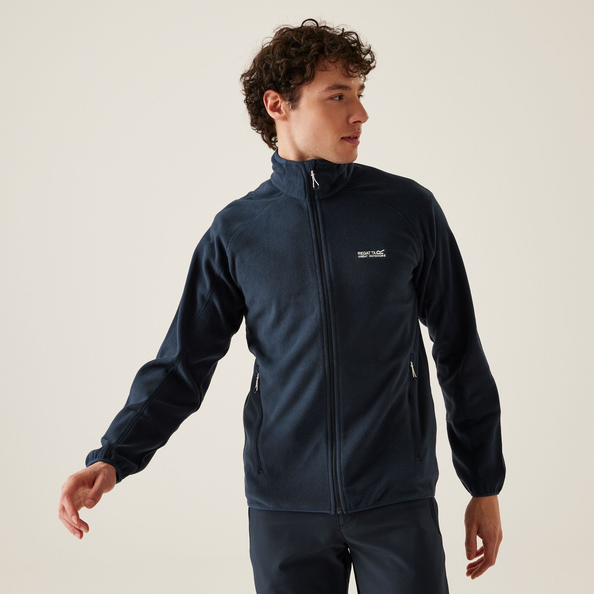 Regatta Męski Polar z Suwakiem Hadfield Niebieski, Rozmiar: 5XL