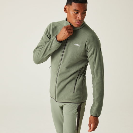 Men's Hadfield Full Zip Fleece Agave Green