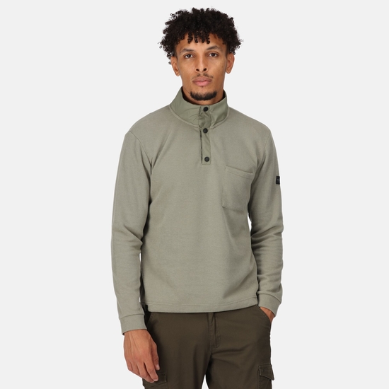 Men's Galino Button up Sweatshirt Fauna 