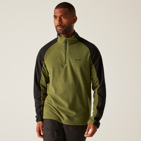 Men's Elson II Lightweight Fleece Nephrite Green Black