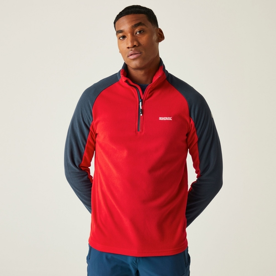 Men's Elson II Lightweight Fleece Danger Red Navy