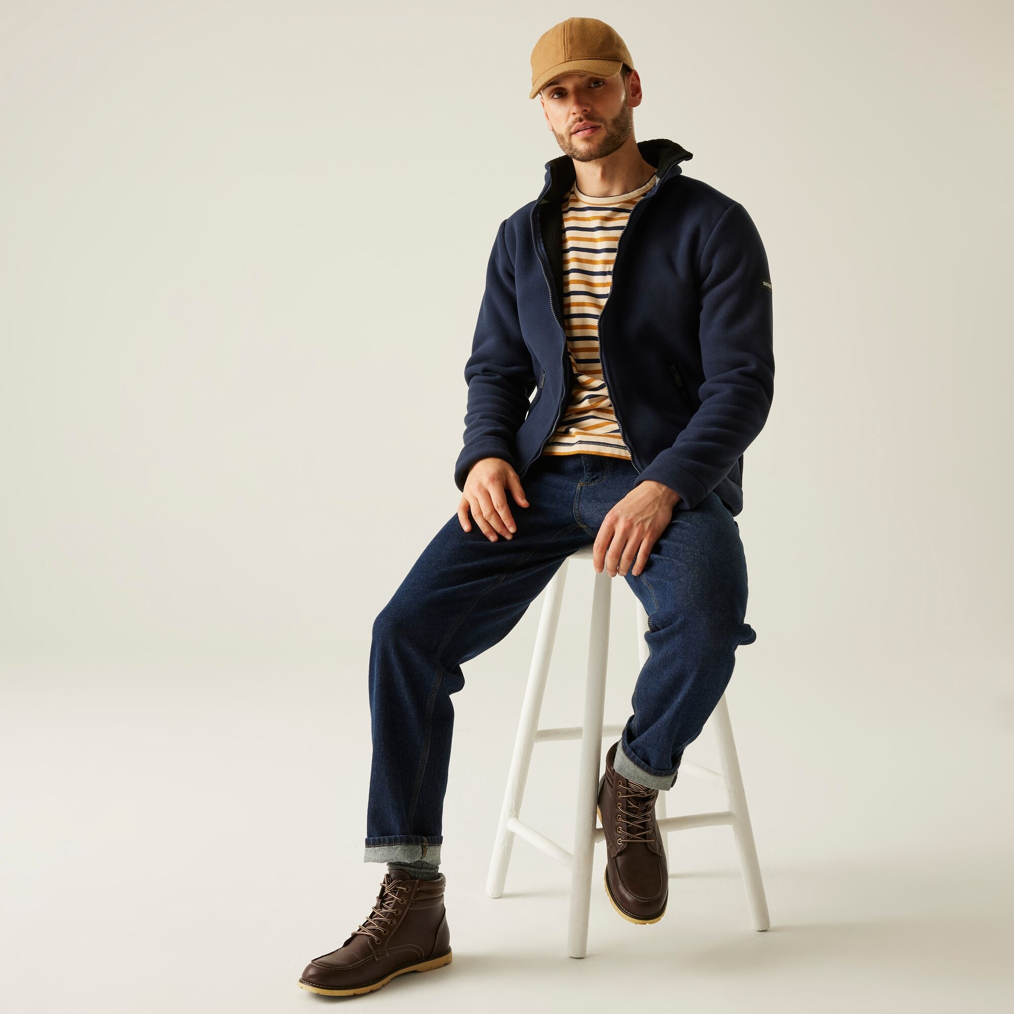 Regatta Polar męski rozsuwany Garrian II Granatowy