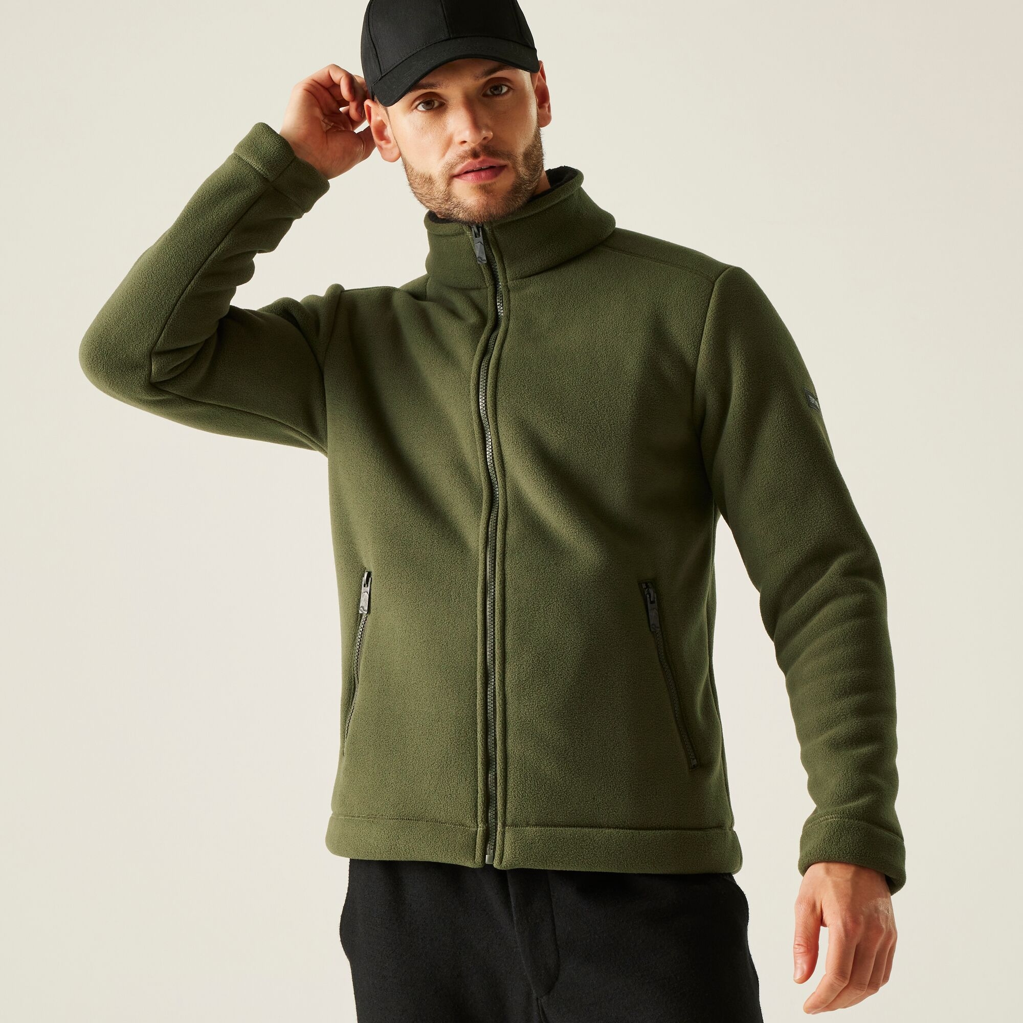 Regatta Polar męski rozsuwany Garrian II Ciemne khaki