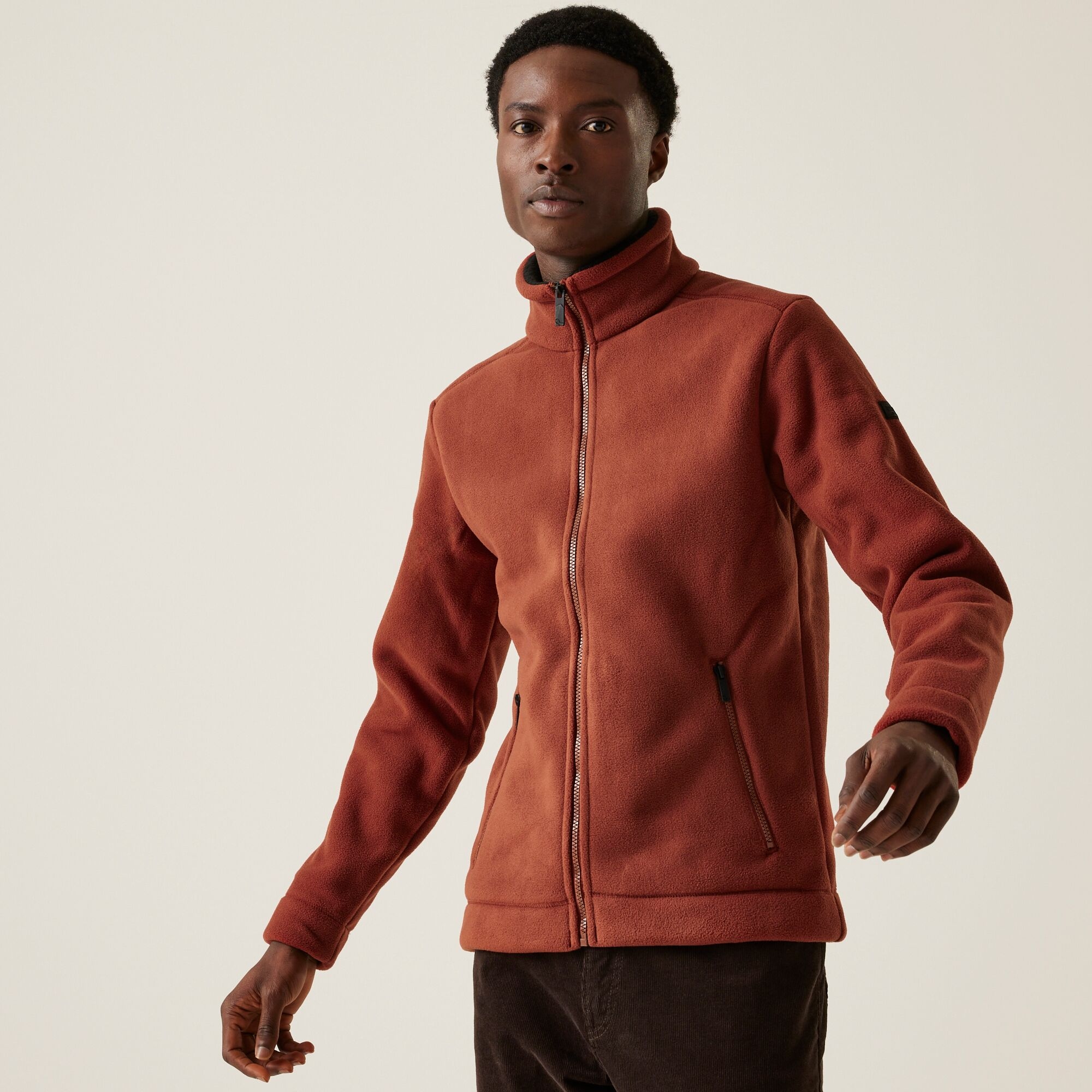 Regatta Men's Burnt Orange Garrian Ii Full Zip Fleece In | : Small - Image 2