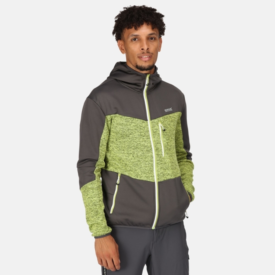 Men's Cadford V Full-Zip Fleece Green Algae Seal Grey 