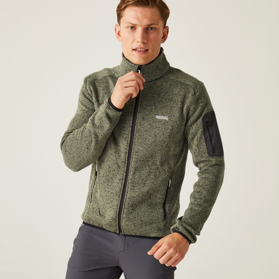 Men's Newhill Full Zip Fleece Agave Green Ash