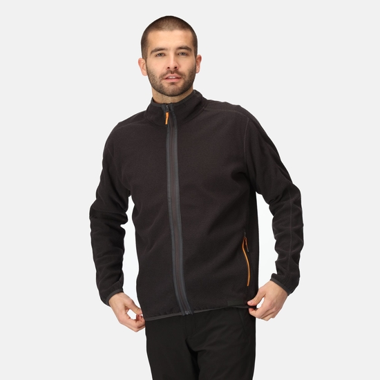 Men's Kinwood Full-Zip Fleece Ash Orange Pepper