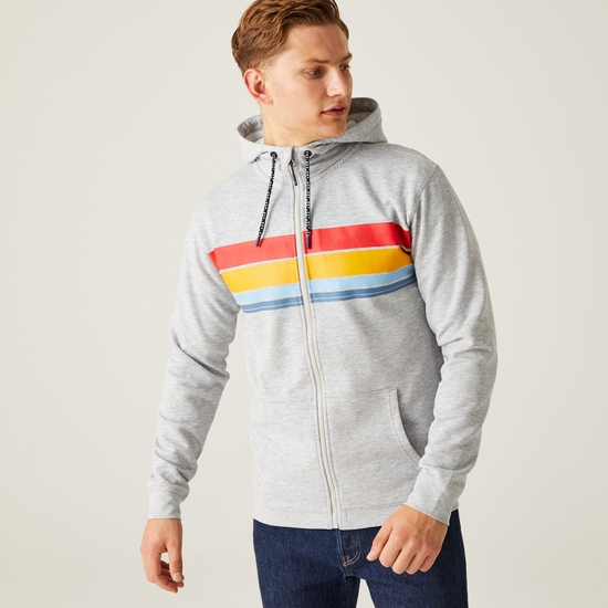Shorebay II Homme Sweat à capuche zippé Argent