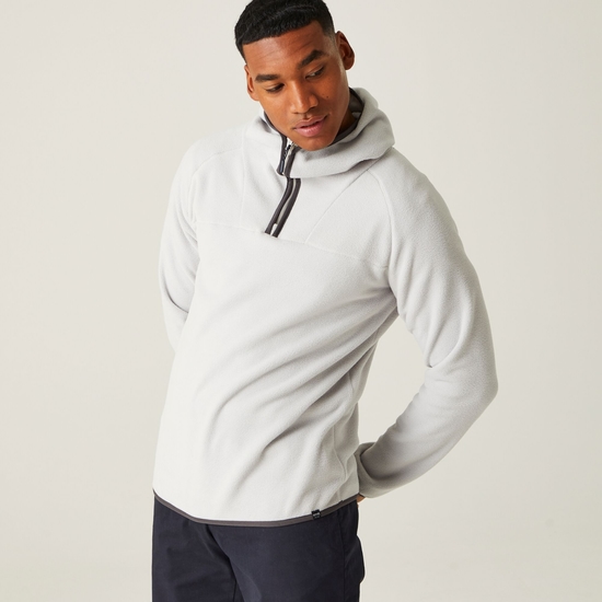 Men's Kathan Fleece Hoody Silver Grey