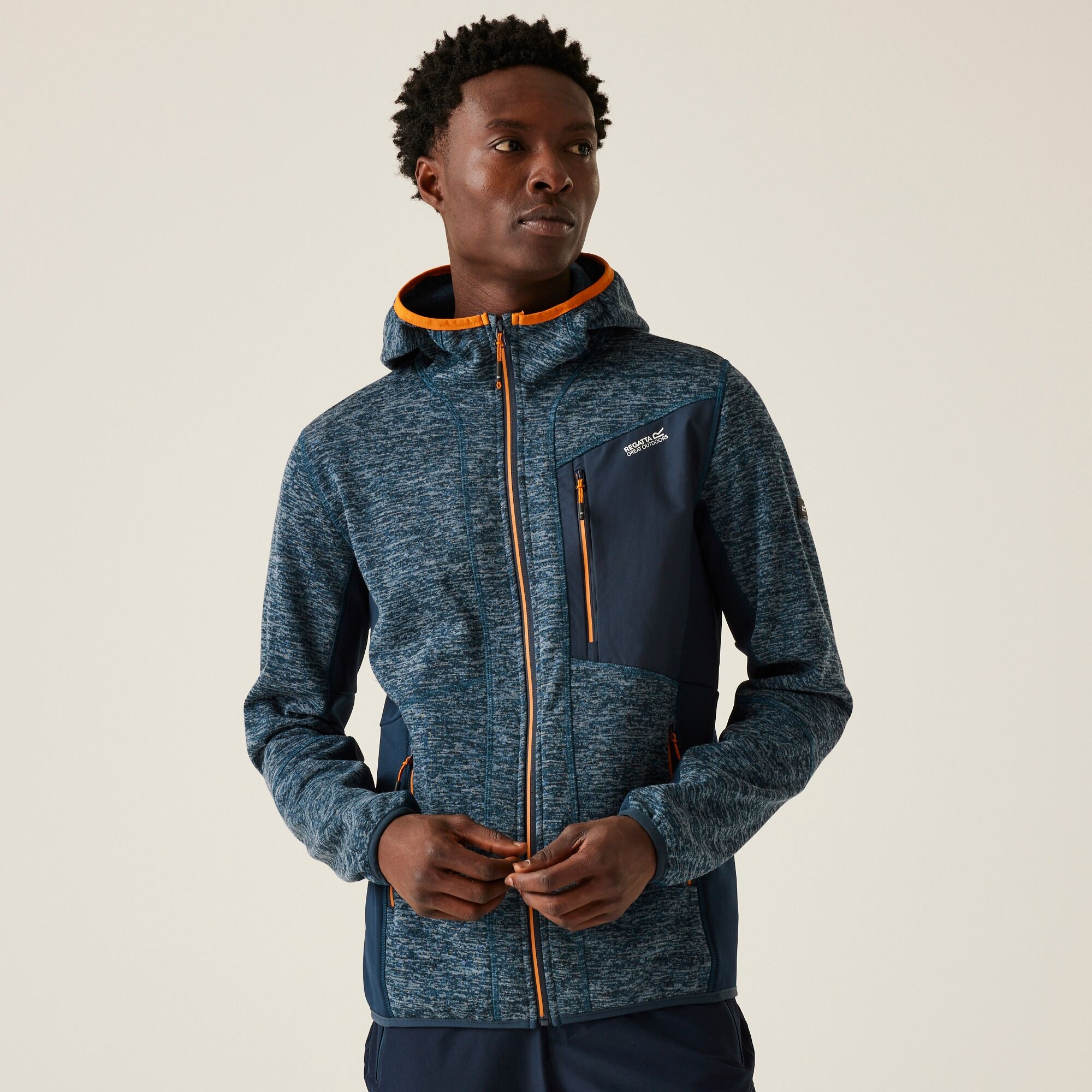 Regatta Męski polar rozsuwany Alven Niebieski