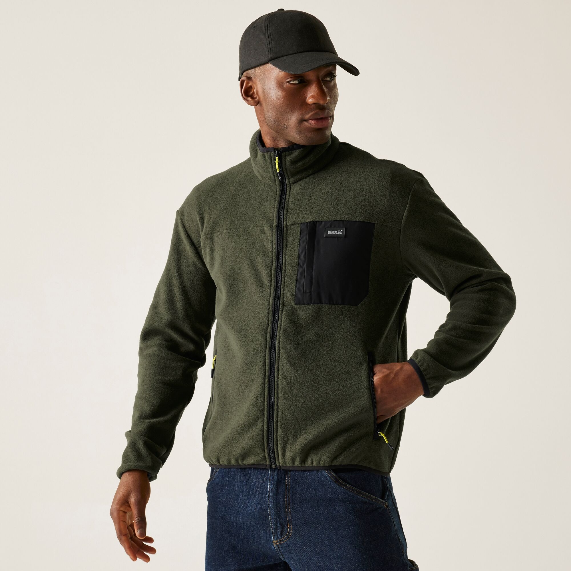 Regatta Polar męski rozsuwany Frankie Zielony