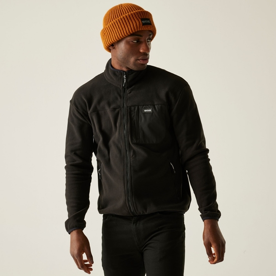 Polaire zippée Frankie pour homme Noir