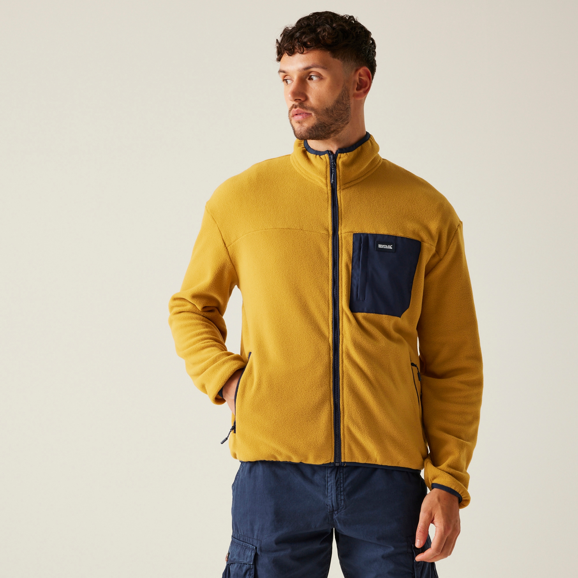 Regatta Polar męski rozsuwany Frankie Żółty