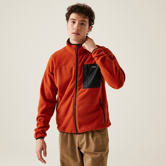 Men's Frankie Full Zip Fleece Red Ochre