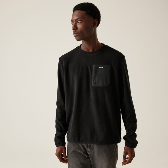 Sweat-shirt à col rond Frankie pour homme Noir