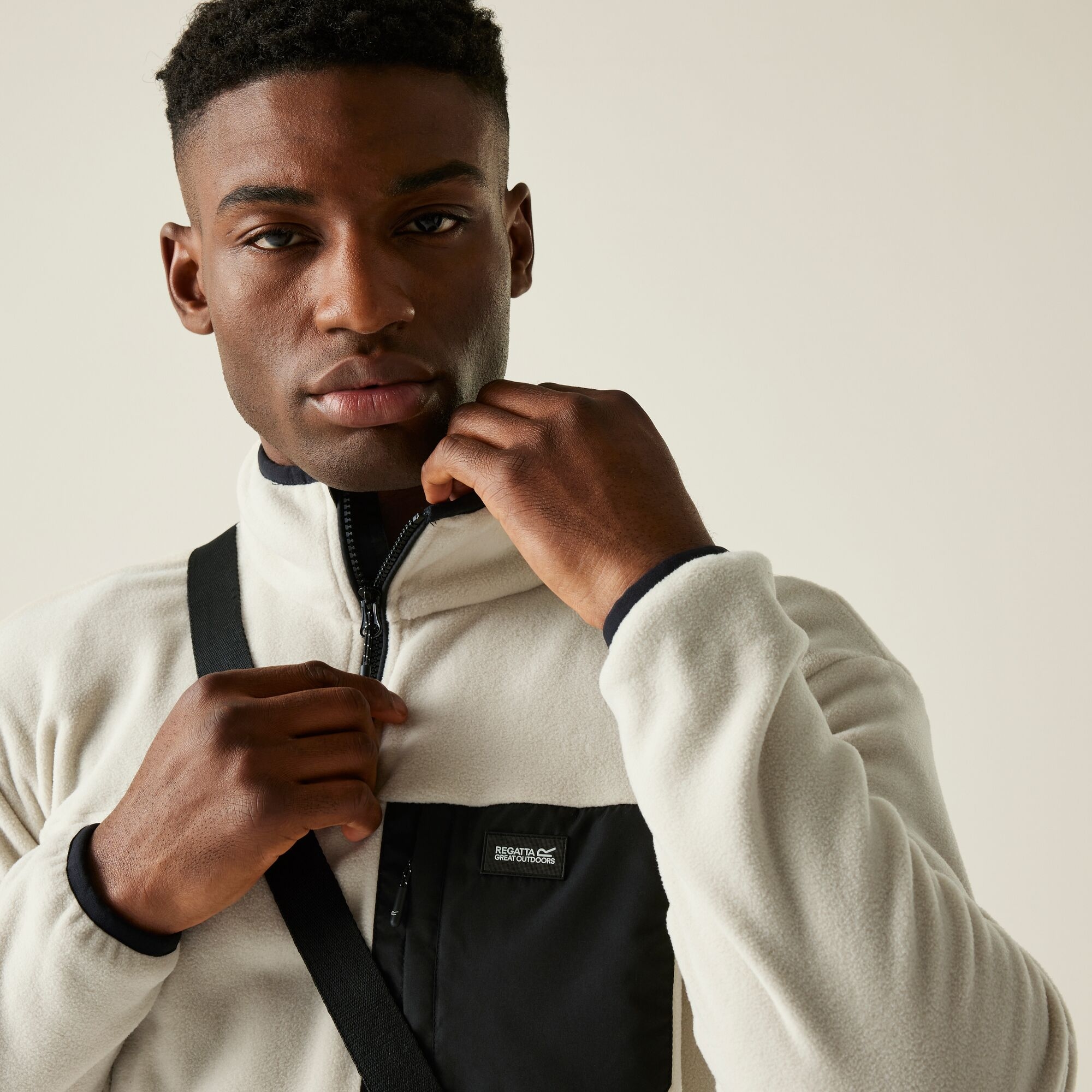 Regatta Polar męski z suwakiem 1/2 Frankie Szary