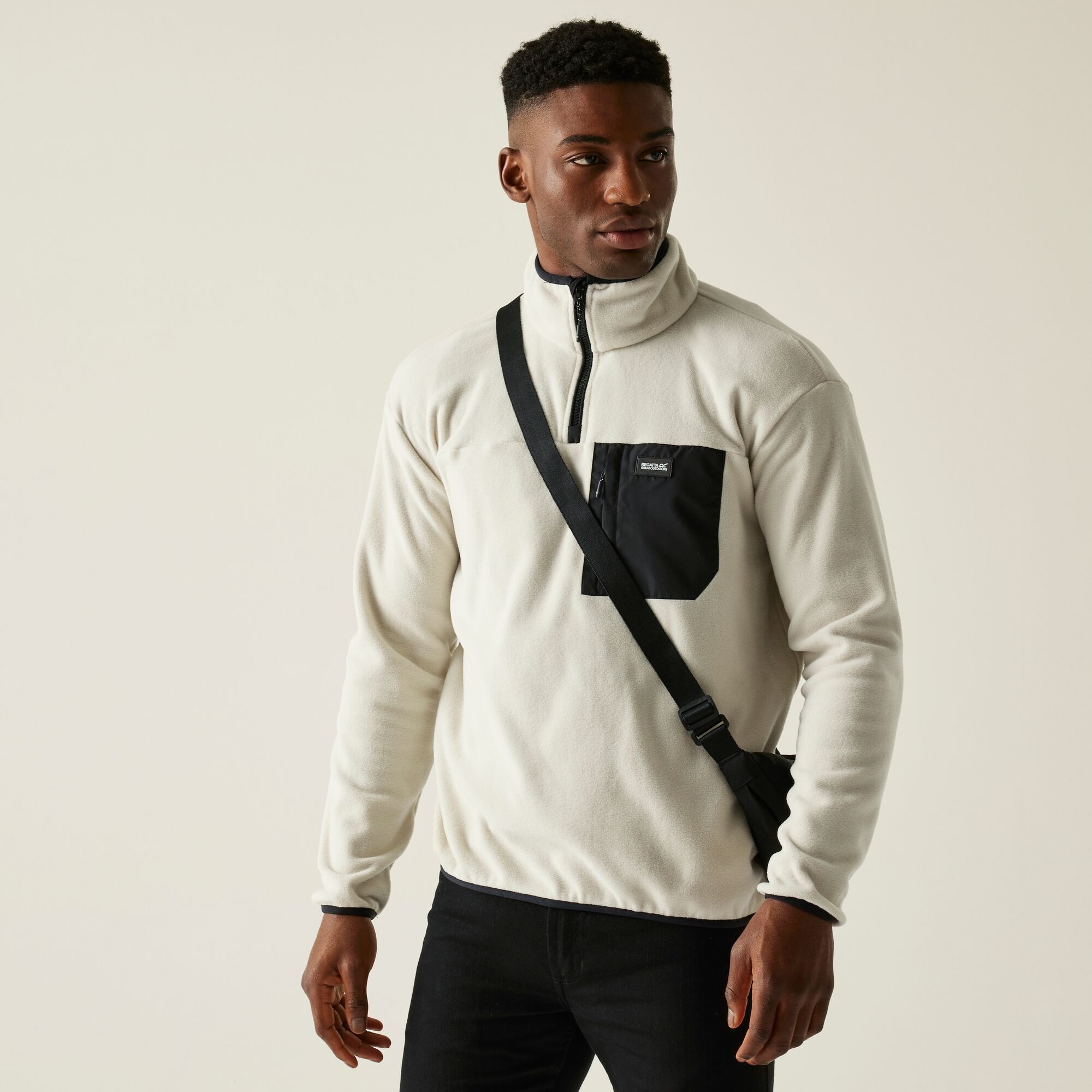 Regatta Polar męski z suwakiem 1/2 Frankie Szary