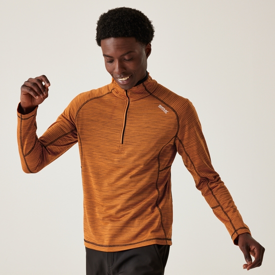 Polaire à demi-zip Yonder II pour homme Orange