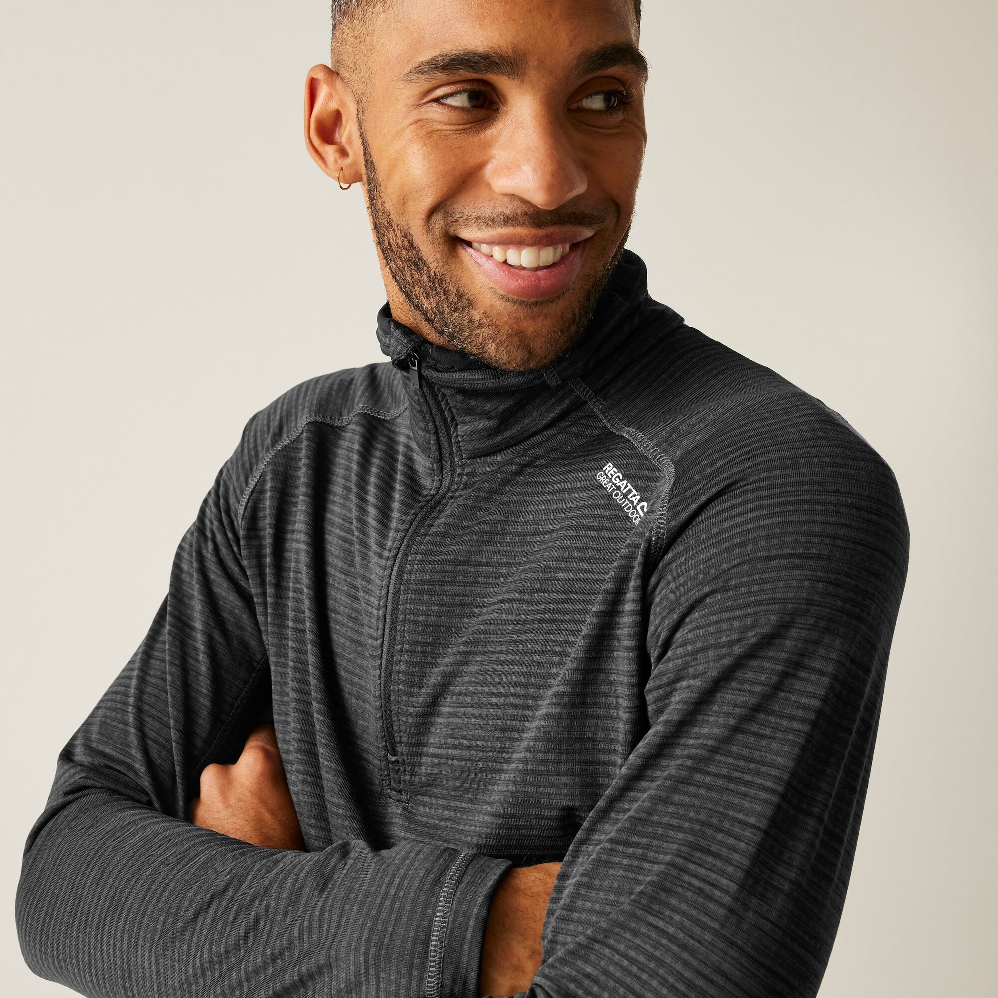 Regatta Polar męski z suwakiem 1/2 Yonder II Szary