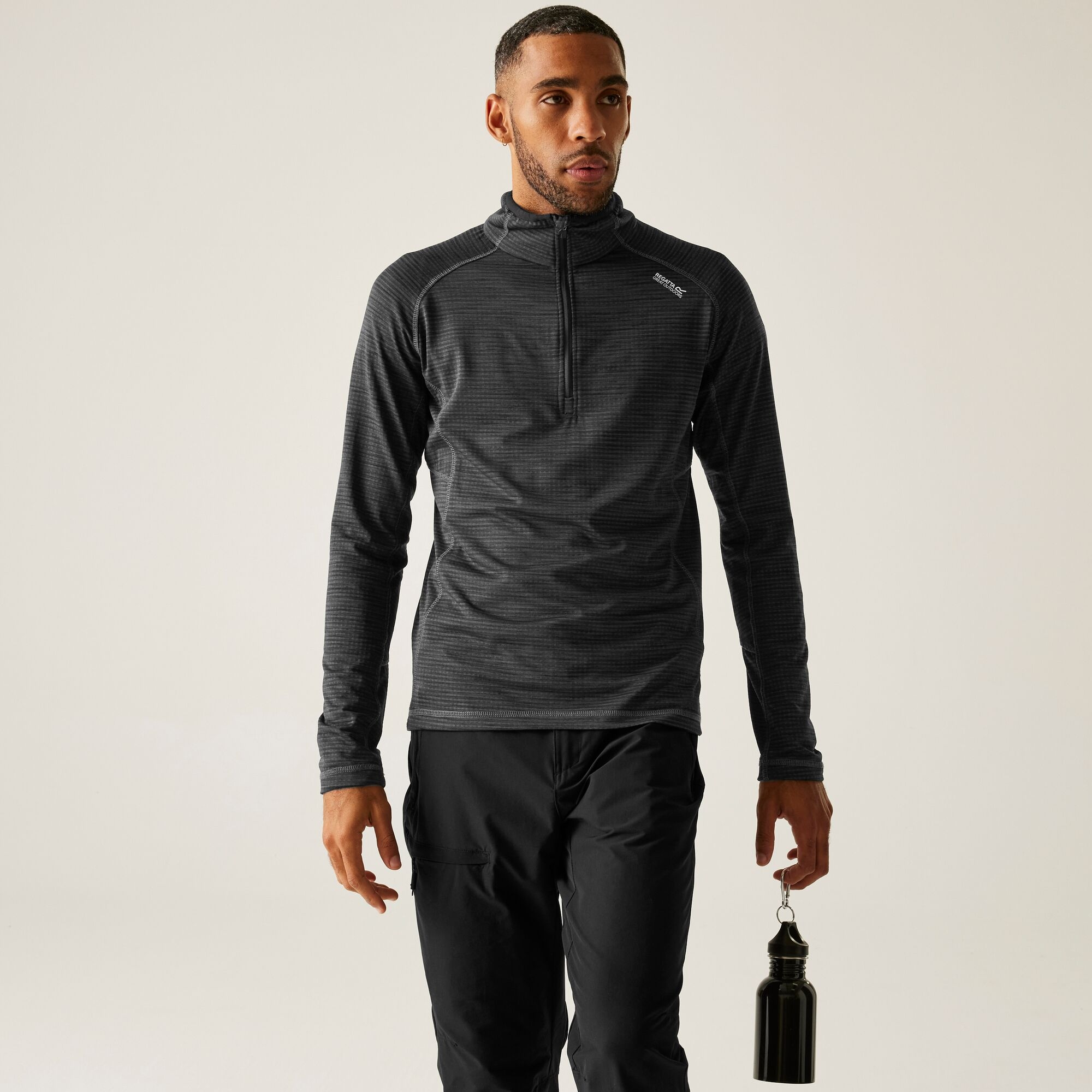 Regatta Polar męski z suwakiem 1/2 Yonder II Szary