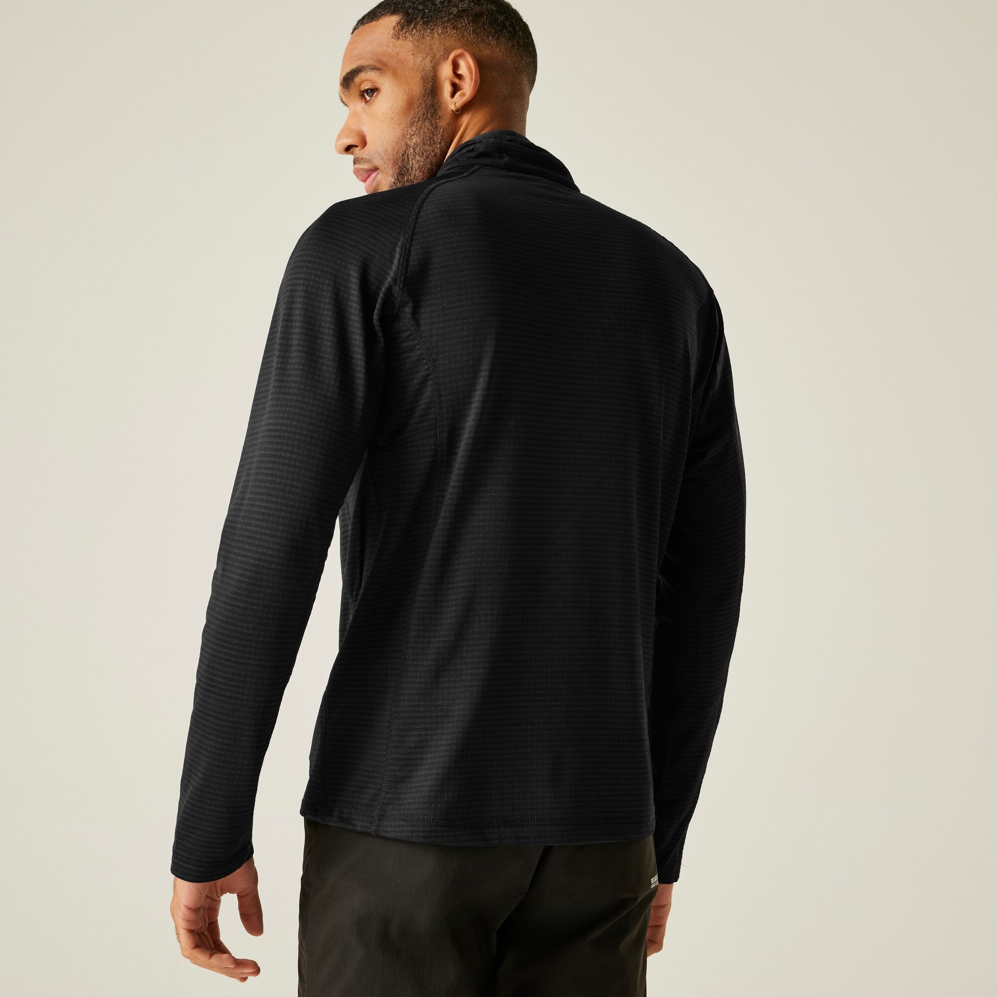 Regatta Polar męski z suwakiem 1/2 Yonder II Czarny