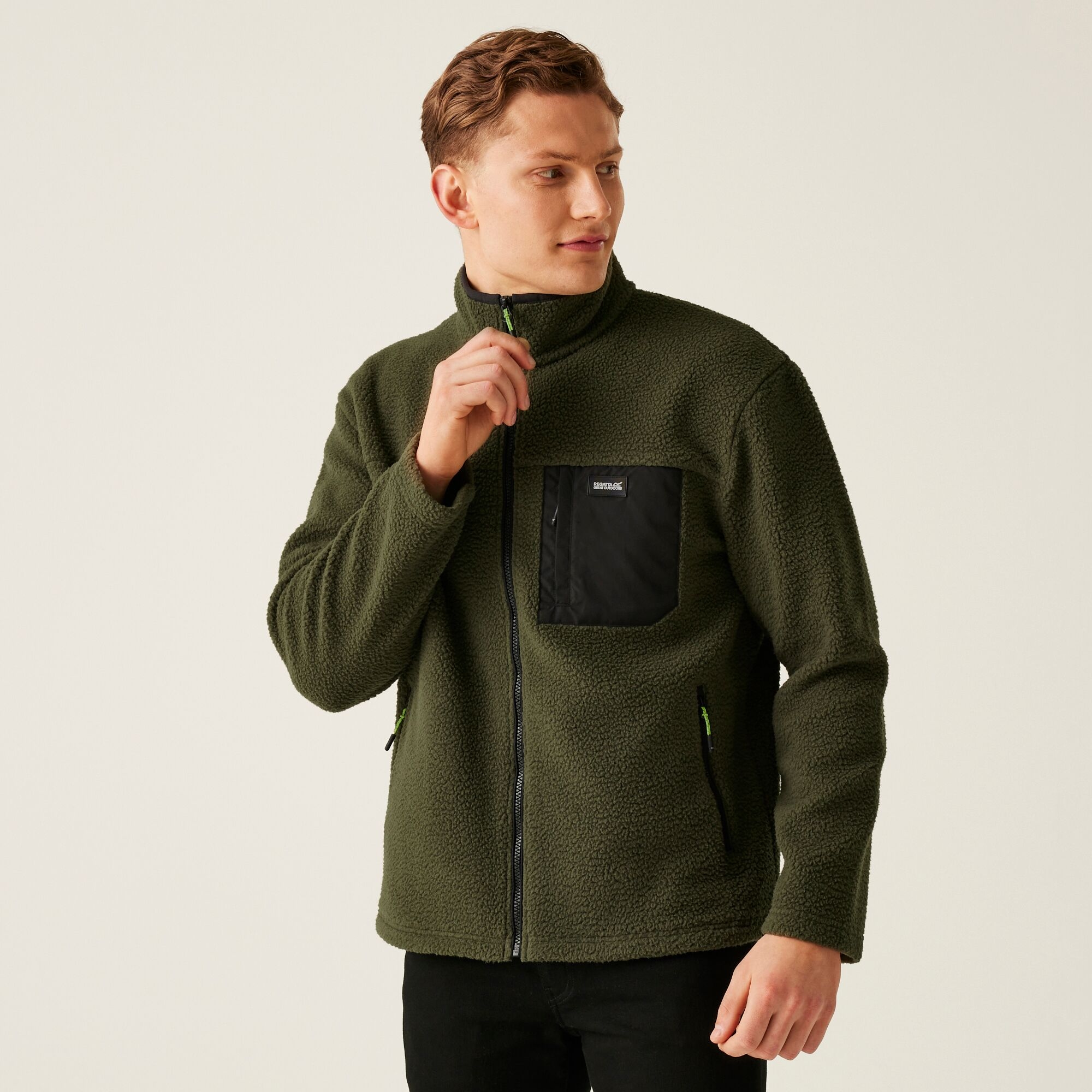 Regatta Męski Polar Frankie Borg Zielony, Rozmiar: 3Xl