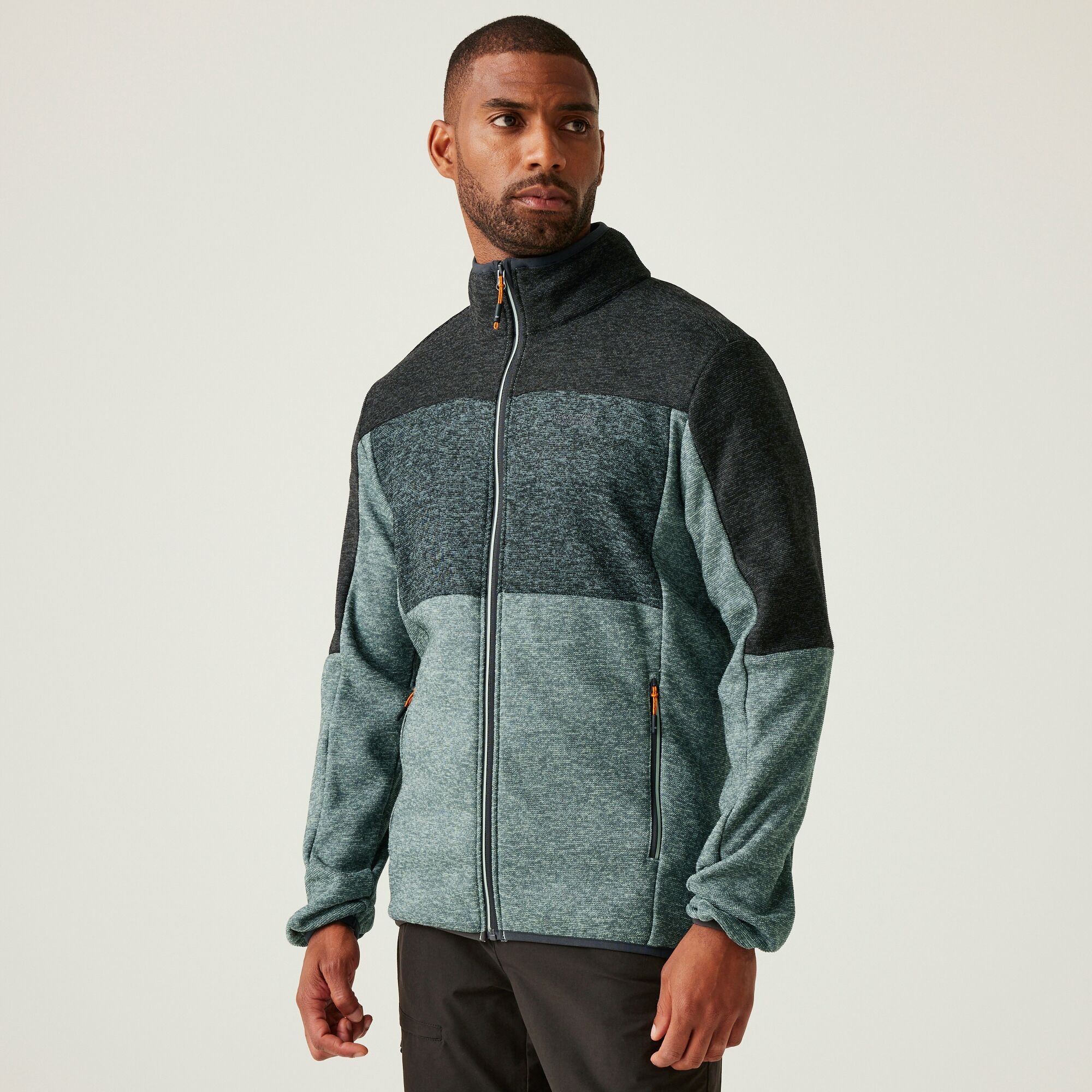 Regatta Męski Polar Rozsuwany Elram Lodowy Błękit, Rozmiar: 4Xl