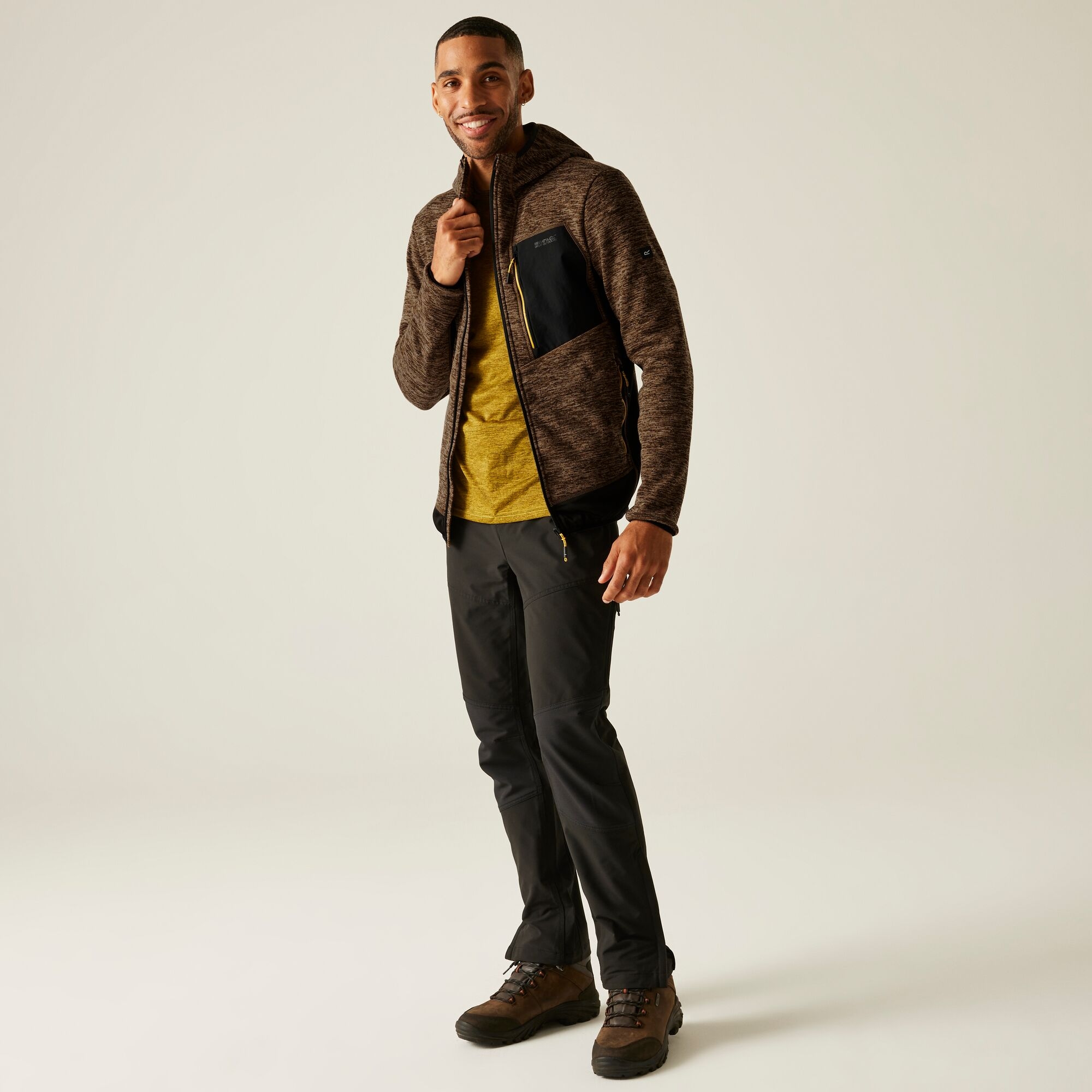 Men's Alven Full Zip Fleece - Nut Brown Black | Regatta