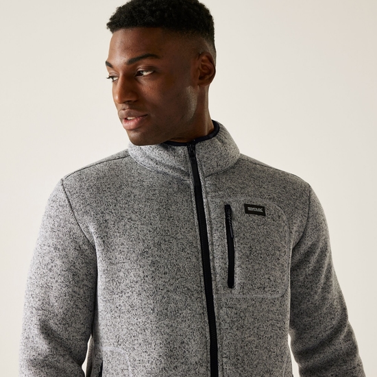 Men's Barlee Full Zip Fleece Silver Grey