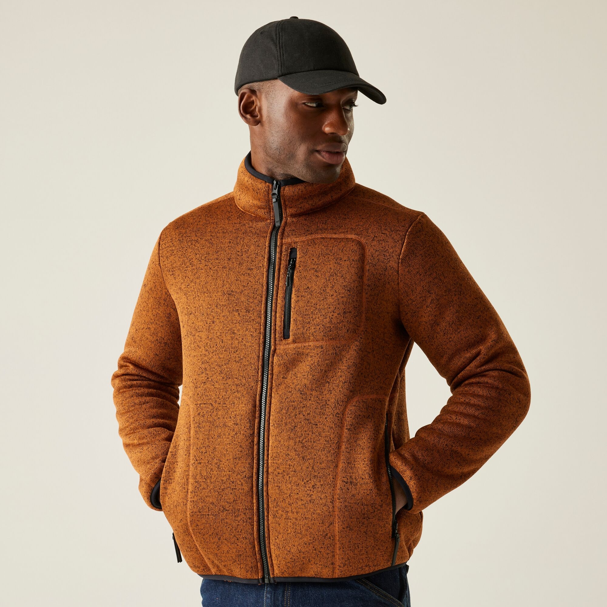 Regatta Polar męski rozsuwany Barlee Brązowy