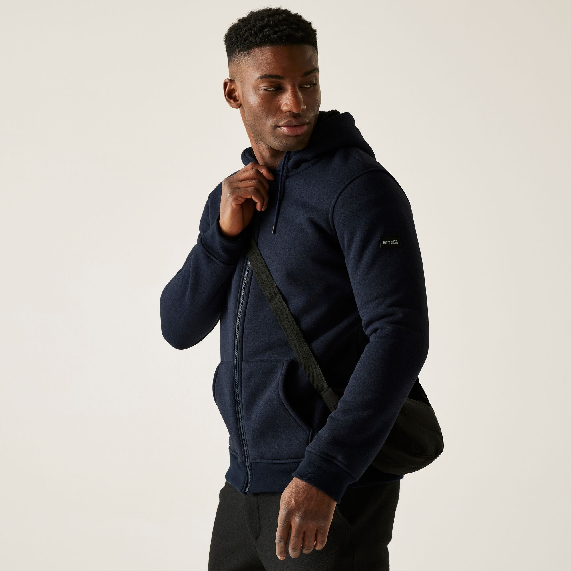 Regatta Bluza męska rozsuwana z kapturem Naddle Niebieski