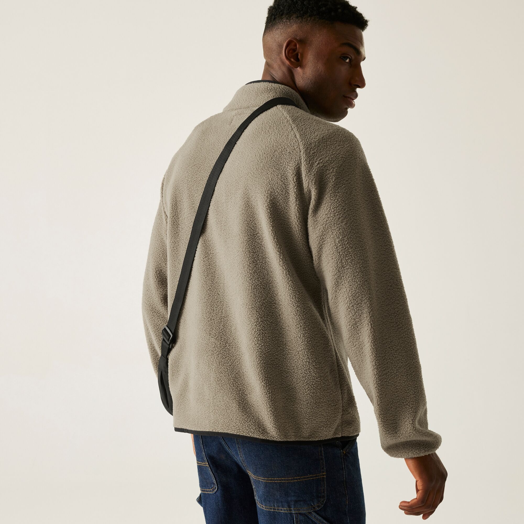 Regatta Polar męski z suwakiem 1/2 Frankie Borg Brązowy