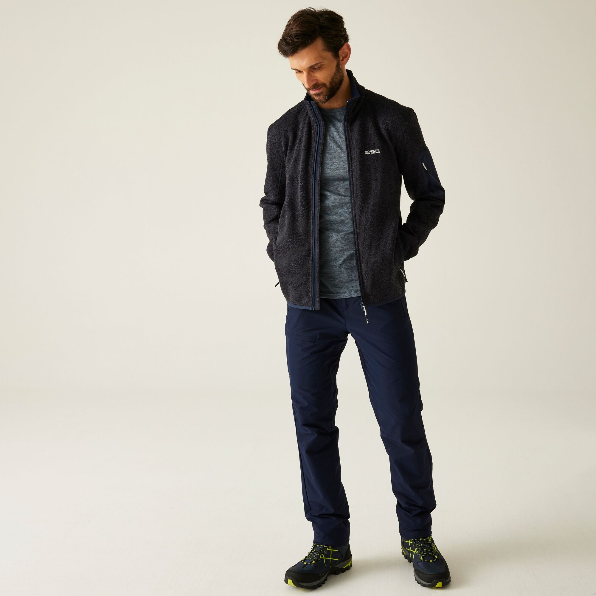 Regatta Polar męski rozsuwany Newhill Niebieski