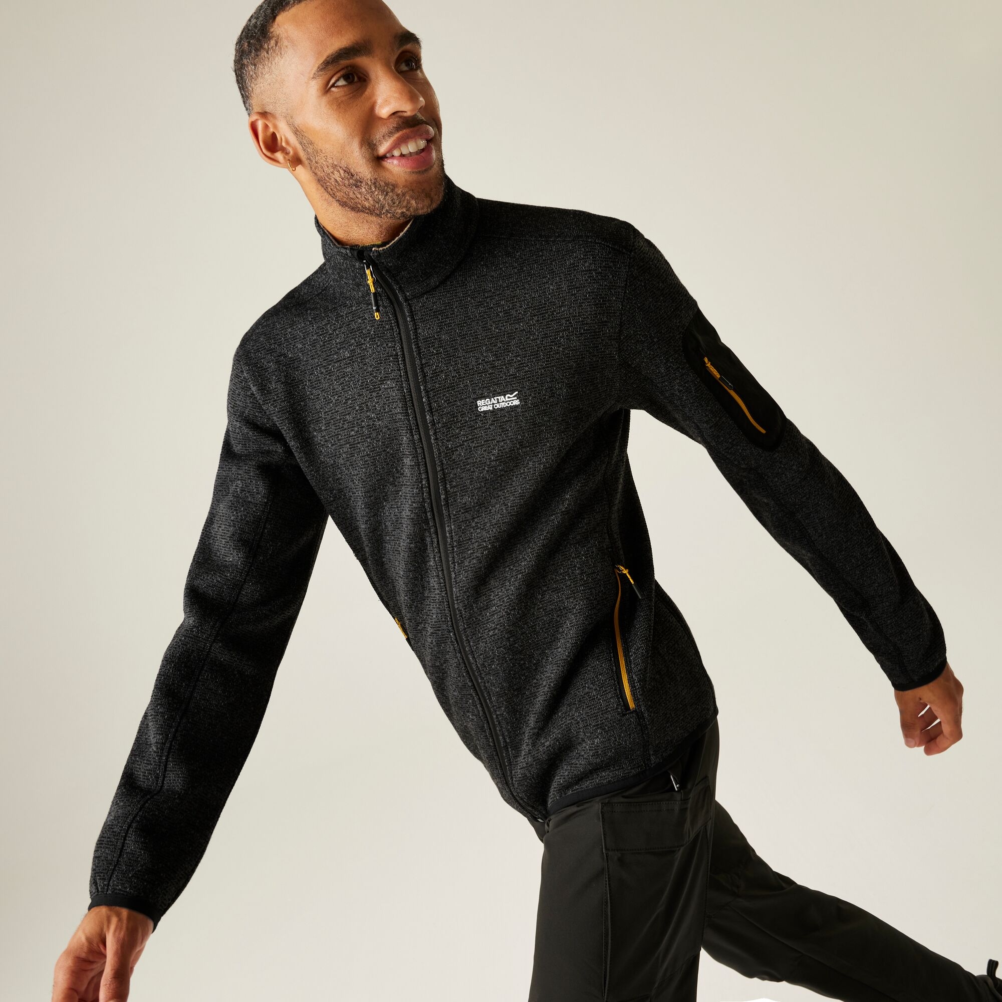 Regatta Polar męski rozsuwany Newhill Czarny