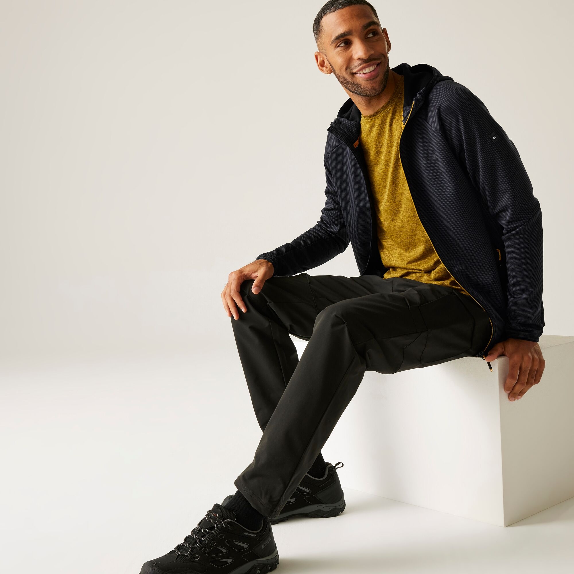 Regatta Polar męski rozsuwany z kapturem Everet Szary