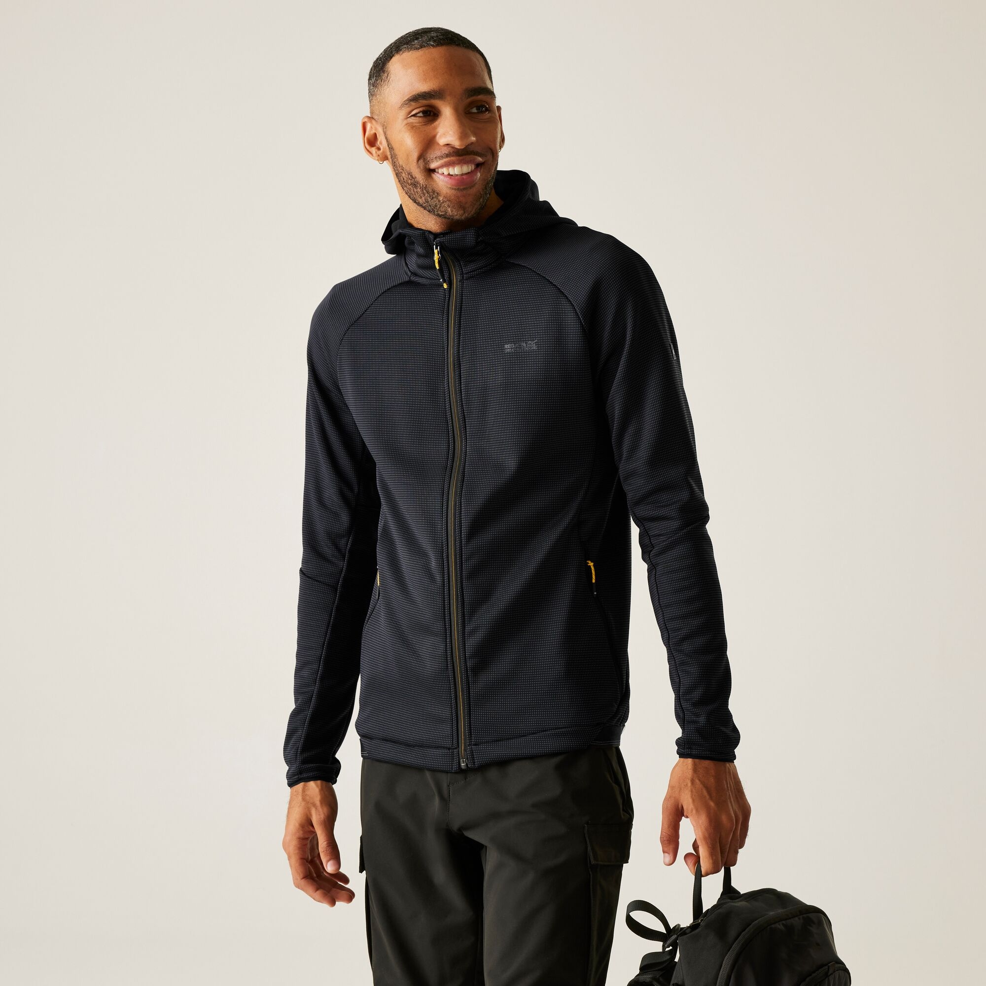 Regatta Polar męski rozsuwany z kapturem Everet Szary