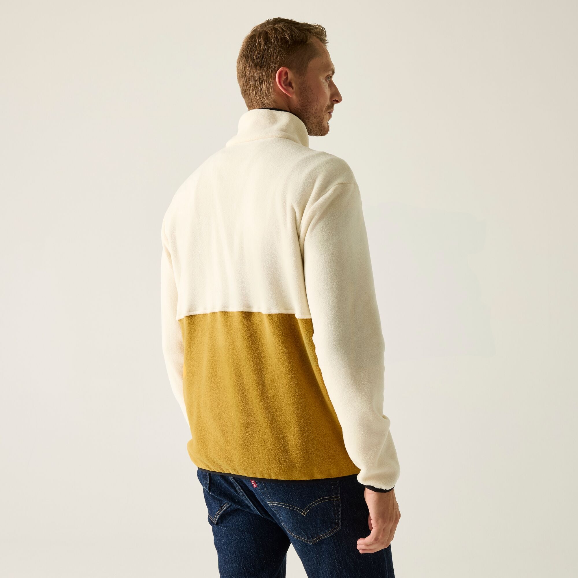 Regatta Polar męski rozsuwany Frankie Colour Block Beżowy