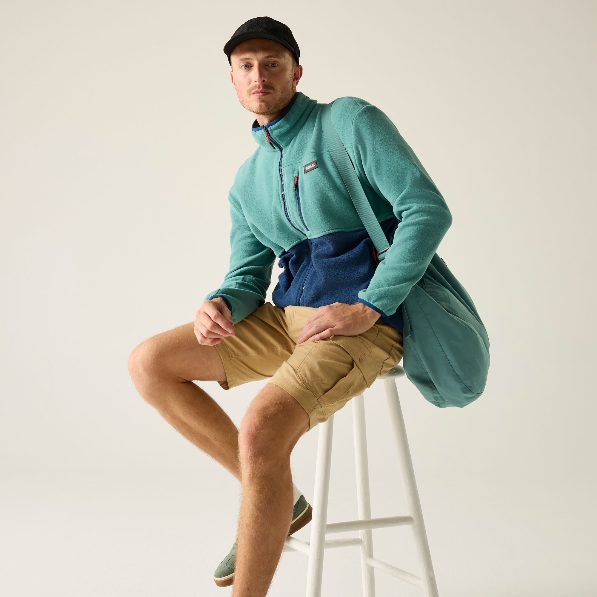 Regatta Men's Frankie Colour Block Fleece - Blue Large