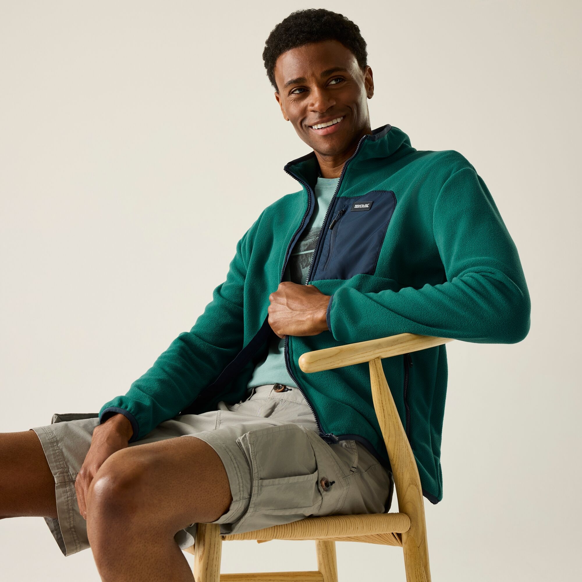 Regatta Polar męski rozsuwany Frankie Zielony