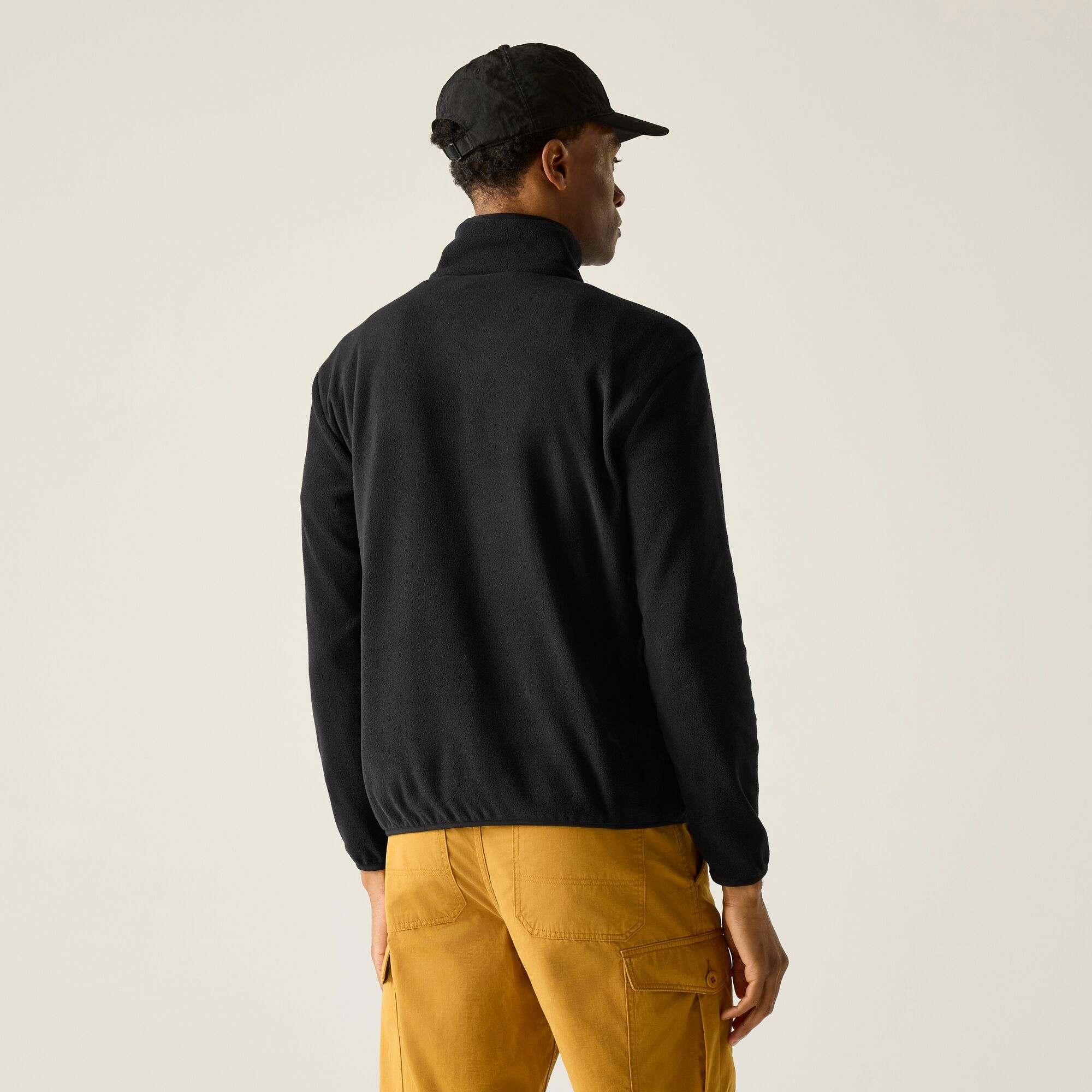 Regatta Polar męski z suwakiem 1/2 Frankie Czarny