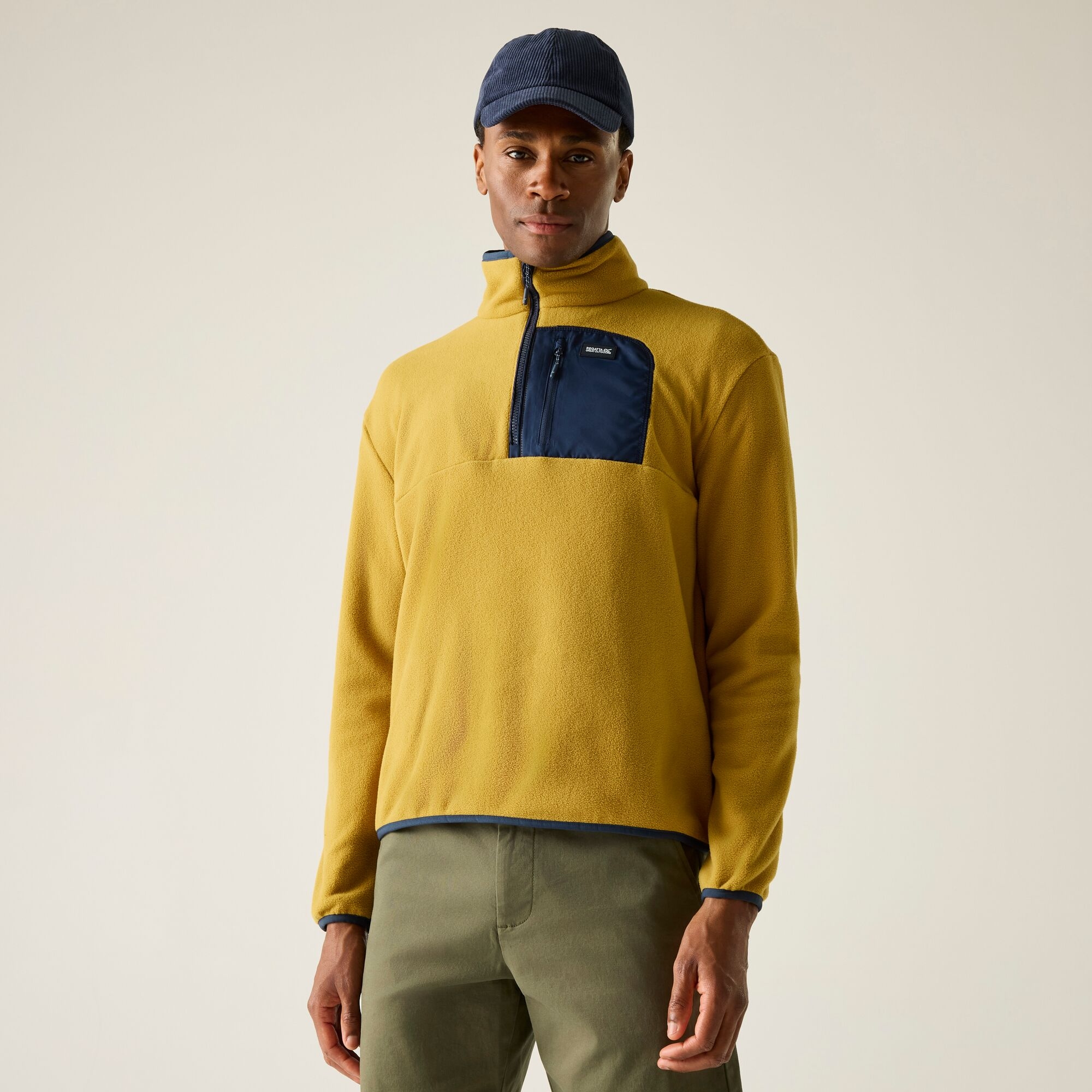 Regatta   Polar męski z suwakiem 1/2 Frankie Żółty