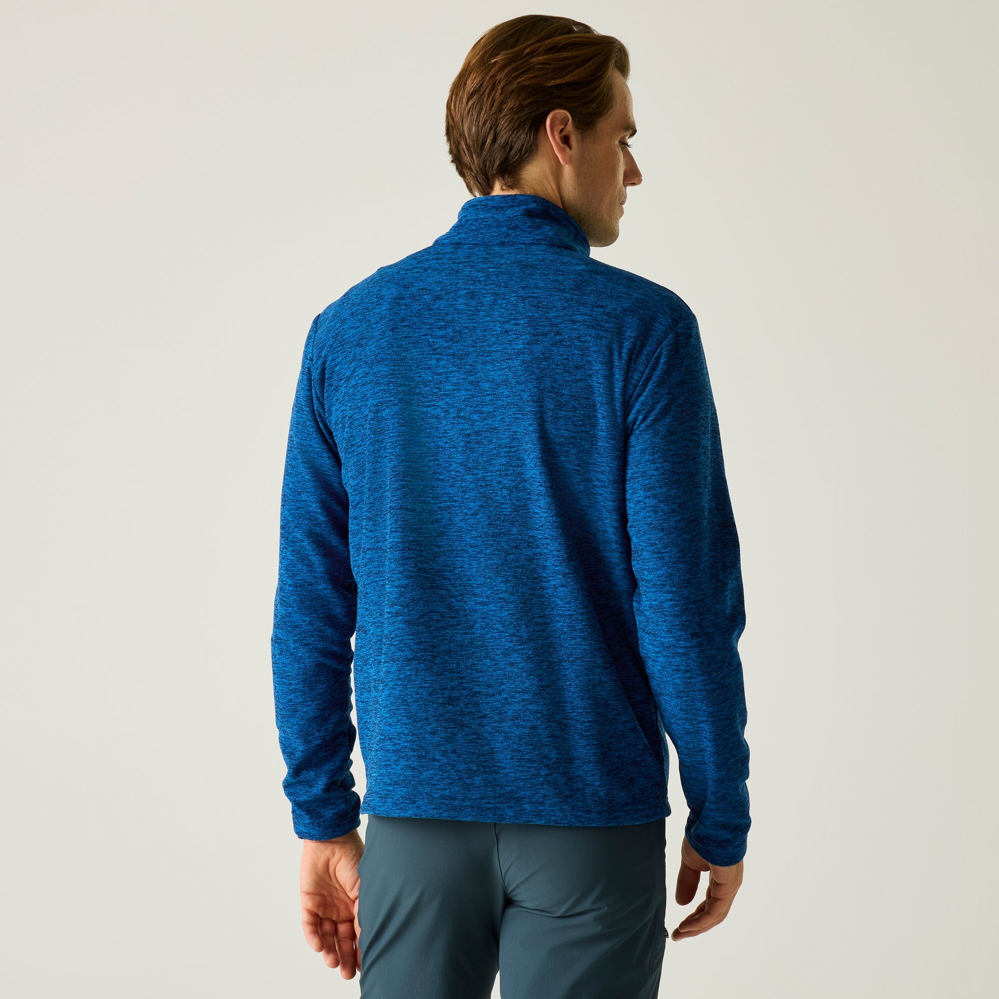 Regatta Regatta Polar męski z suwakiem 1/2 Thompson Marl Niebieski