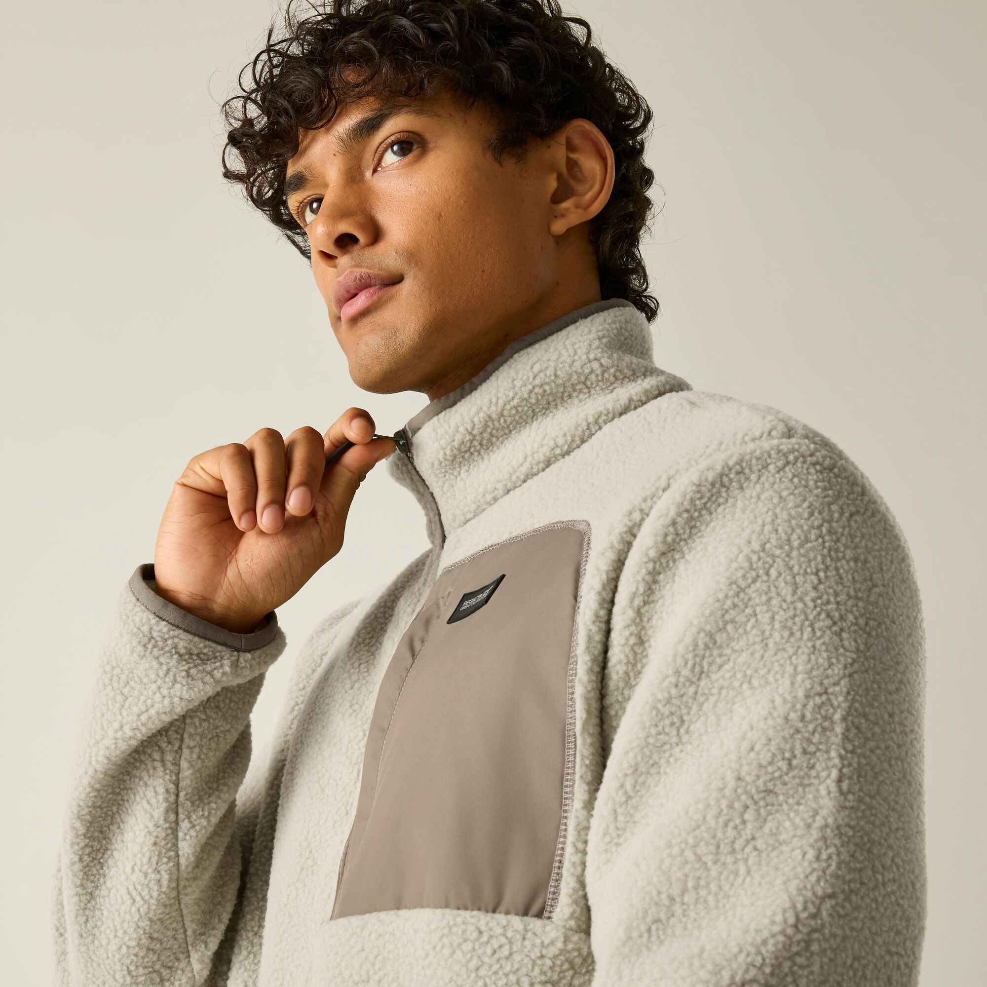 Regatta Men's Beige Fleece Frankie Borg - Image 4