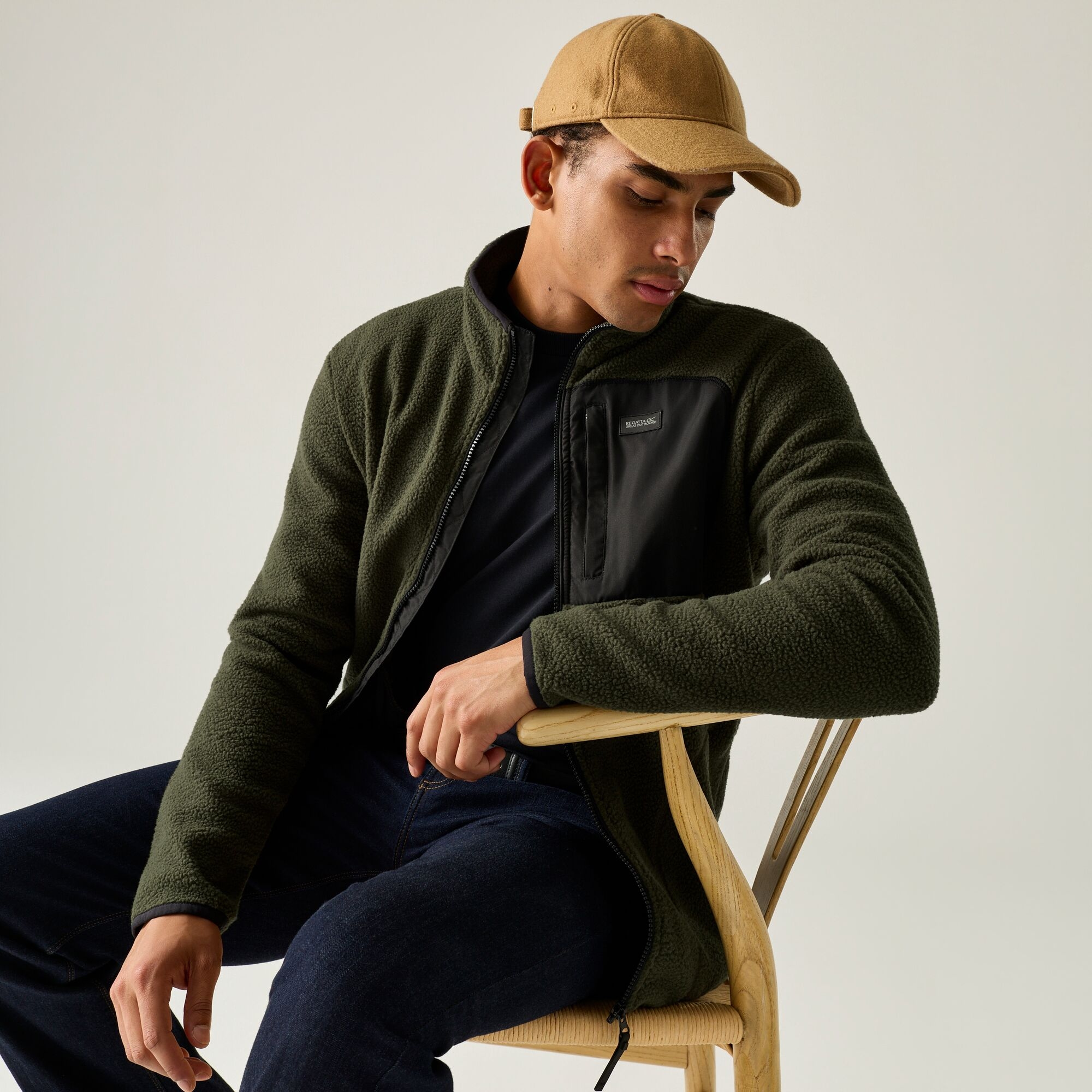 Regatta Men's Khaki Frankie Borg Cosy Fleece In | : Large - Image 3