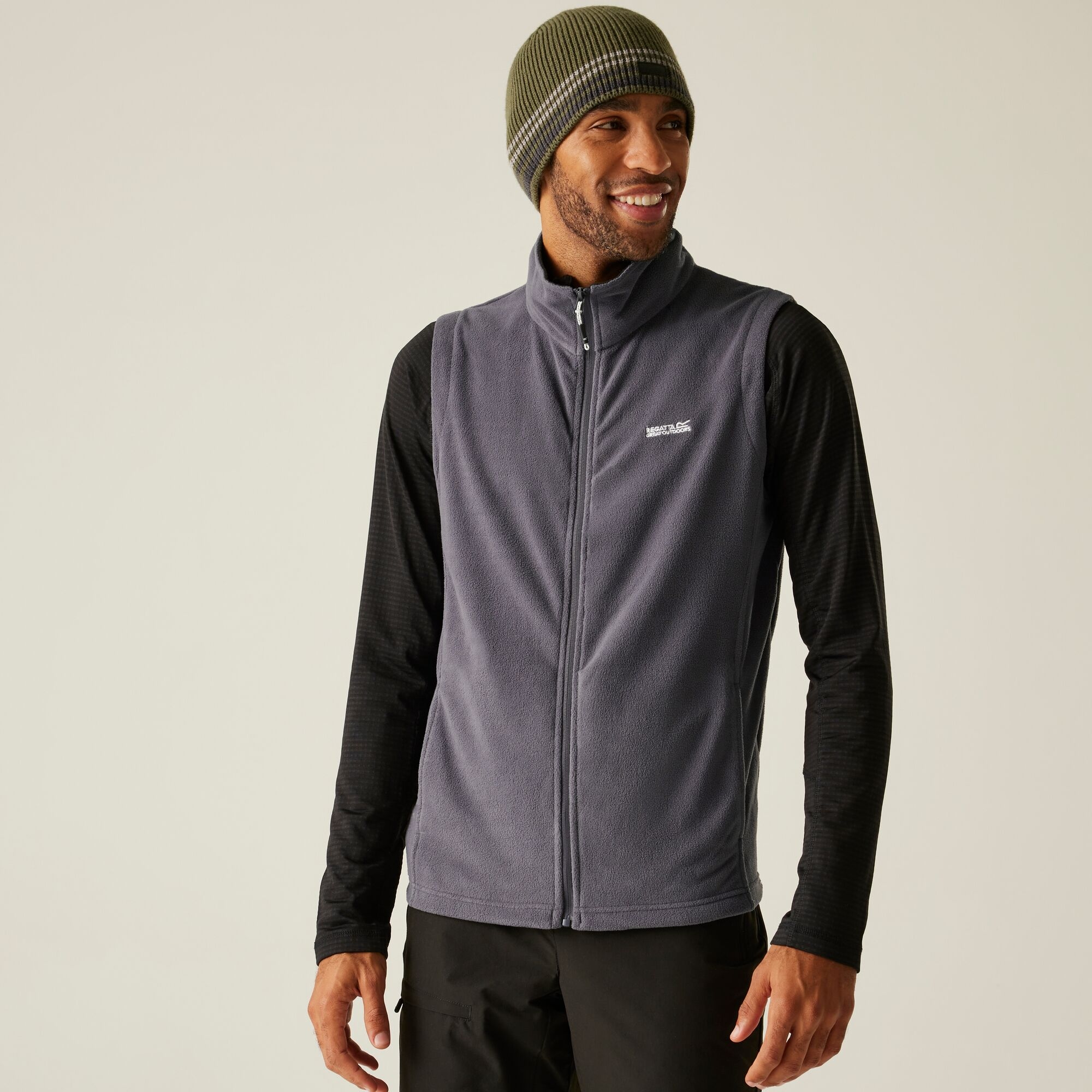 Regatta Kamizelka męska polarowa Tobias Szary