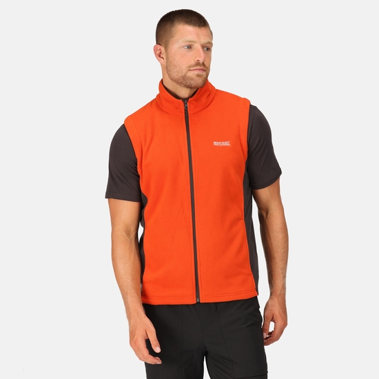 Tobias II leichte Fleeceweste für Herren Orange
