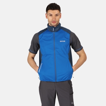 Men's Lankin III Lightweight Softshell Gilet Nautical Blue Dark Denim